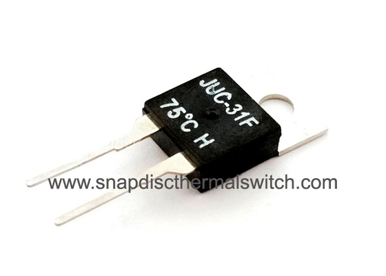 High Accuracy  Miniature Thermal Switch 75 Deg C  Temperature Cutoff Switch